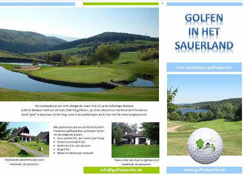 De golfvakantiefolder 2014.