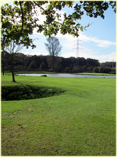Bunker en water op hole16