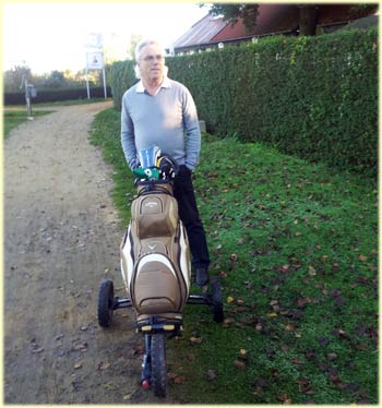 Kees Hoogeveen op golfclub Borghees.