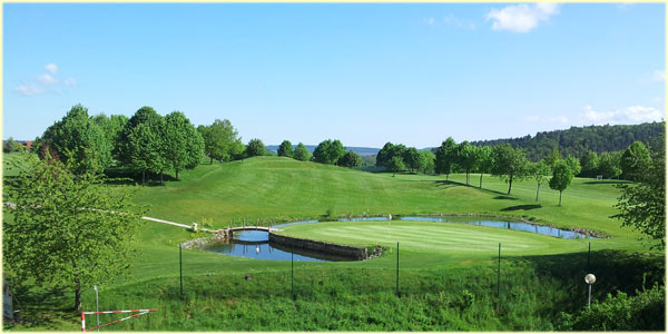 The 9-holes golfcourse of bad Arolson, on the border of the Twistesee Playing Golf in Germany